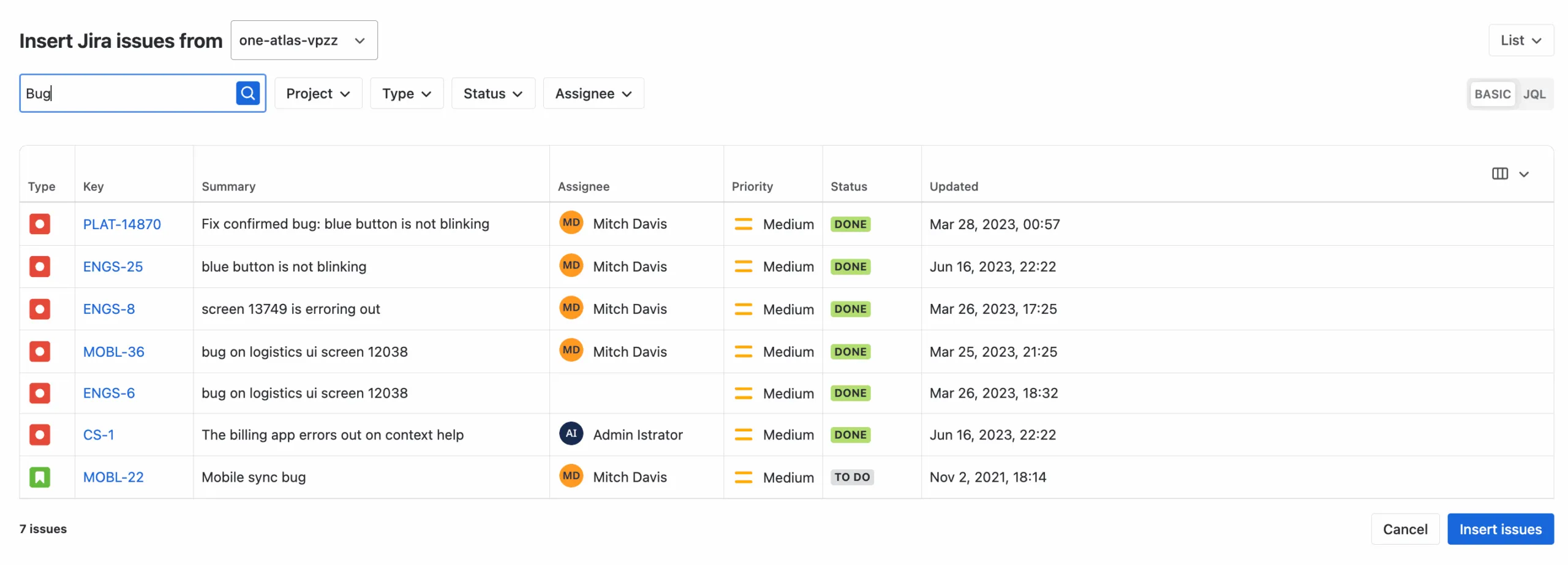 Display Issue Table on Confluence Page (Macro & Smart Link)