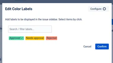 Awesome Custom Fields colored labels in edit view