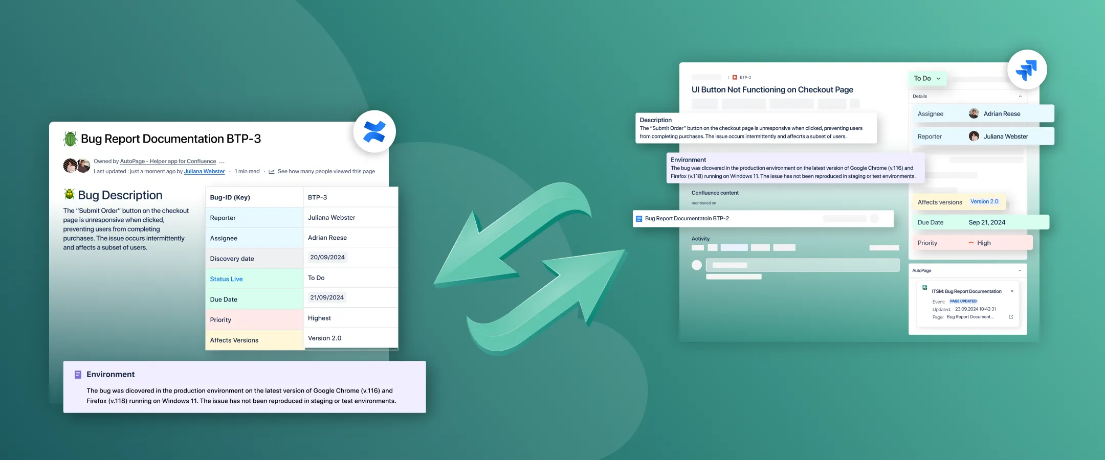 AutoPage bug documentation header