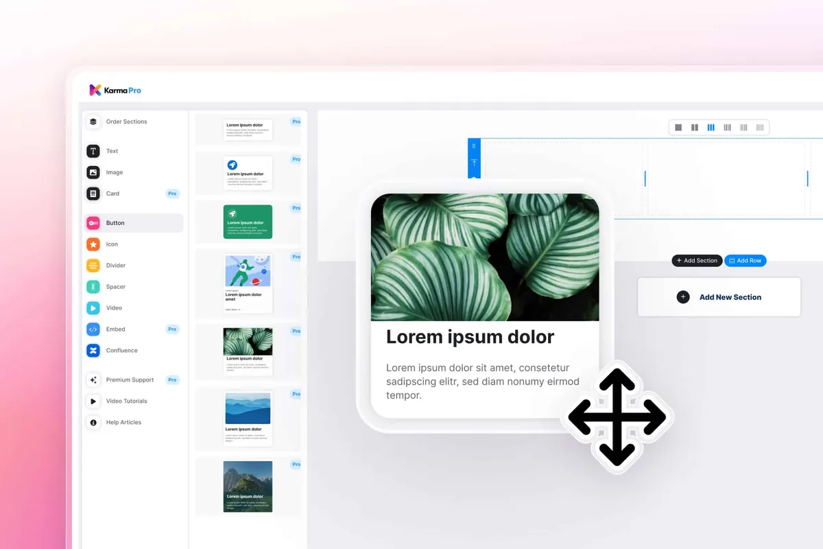 Karma – Drag-and-Drop Page Building