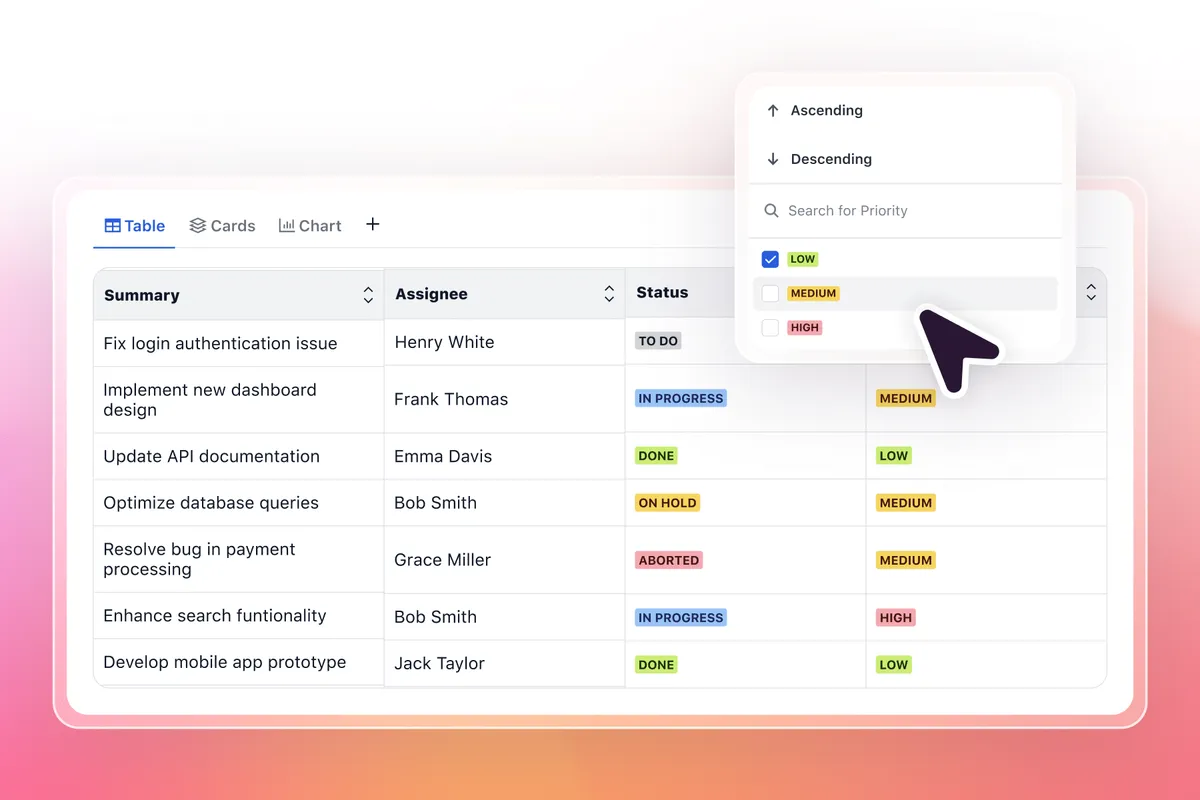 Aura Table Filter – Filter tables