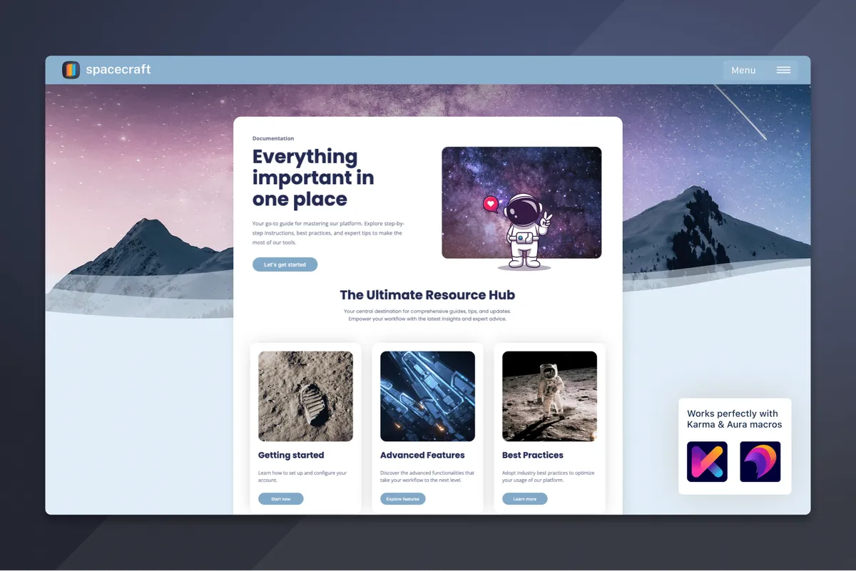 Spacecraft – Create sites from Confluence spaces