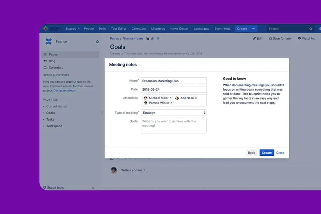 Blueprint Creator – Blueprints for spaces, pages, and blog posts