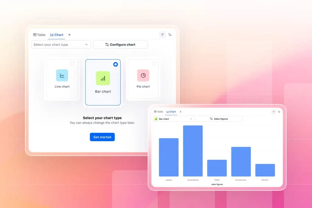 Aura Table Filter – Create charts