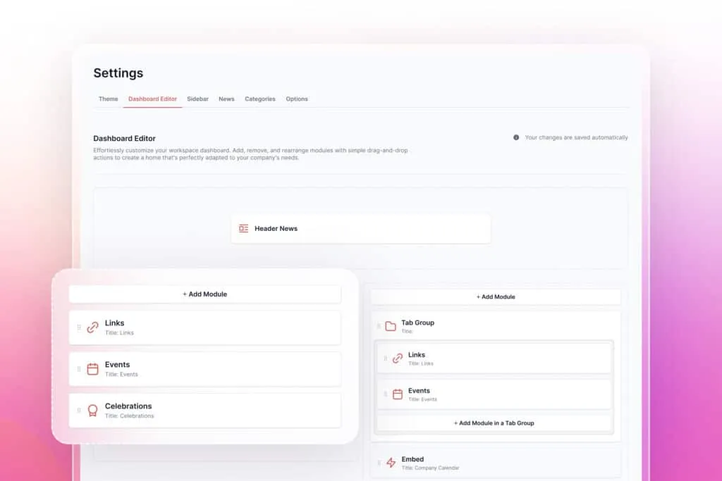 Mantra – Personalized dashboards