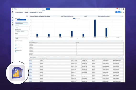 Ticket Bouncing Table Report